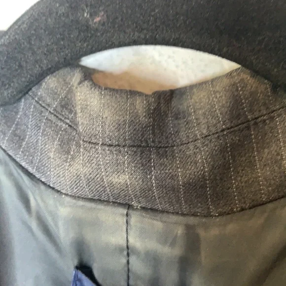 J crew gray wool pinstripe blazer suit jacket 2 - Picture 5 of 6